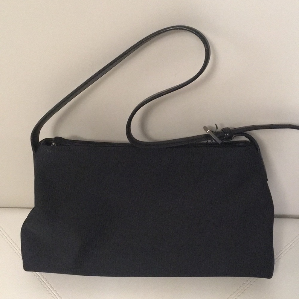 Coach Black Fabric and Leather Handbag